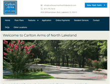 Tablet Screenshot of carltonarmsofnorthlakeland.com